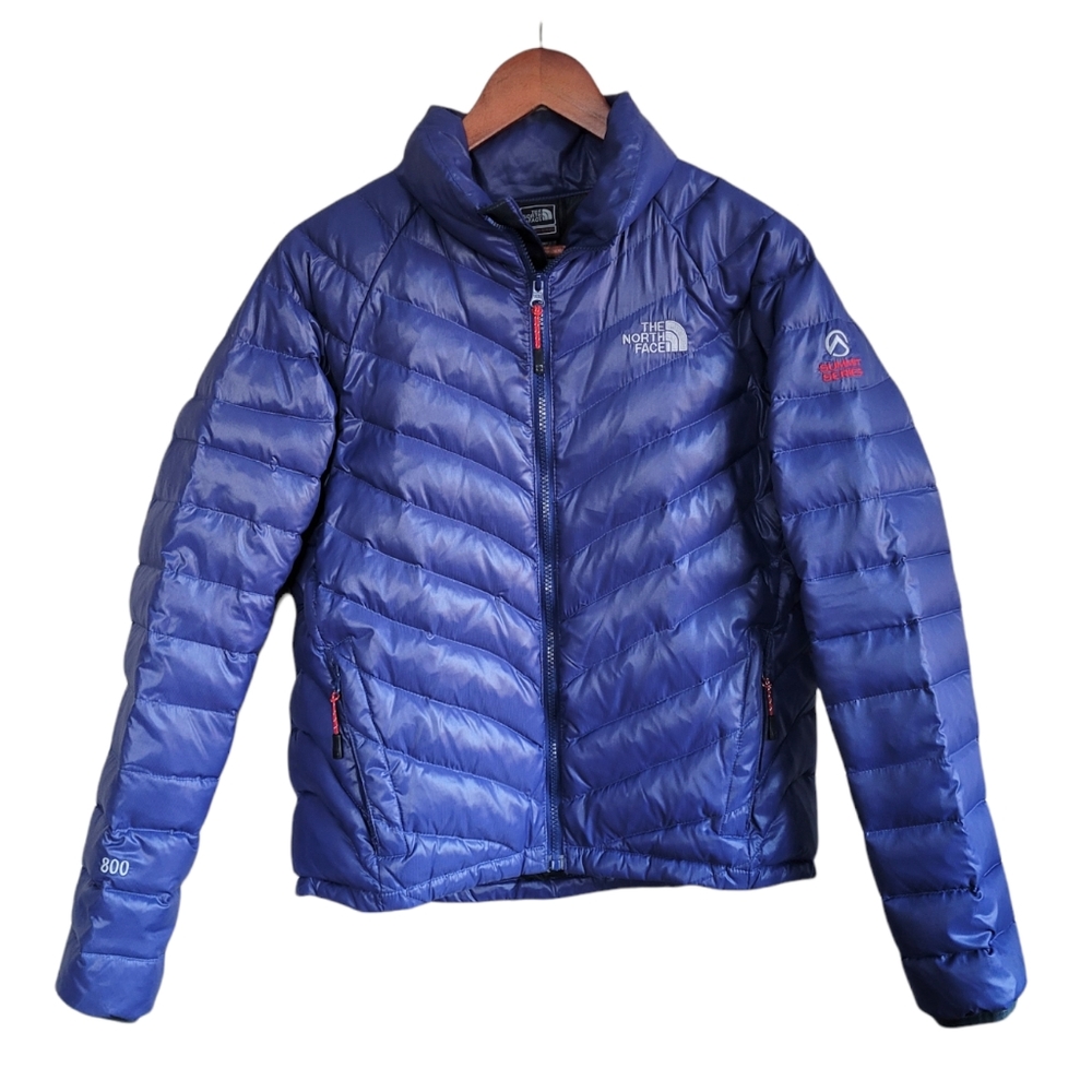 North Face Summit Series Blue Puffer Jacket Large